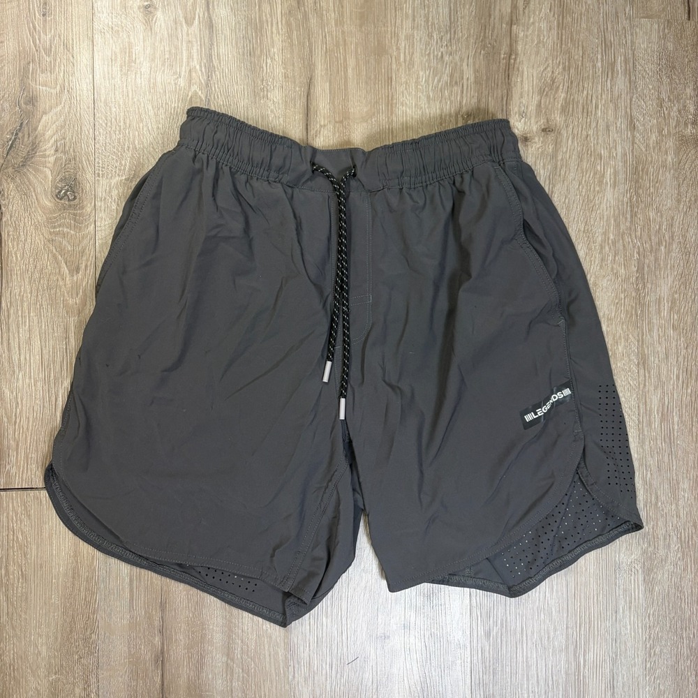 Legends Luka 7" Shorts Gray Medium Liner Mens Active Performance Drawstring